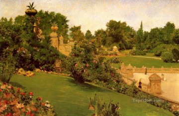 モールのテラス 印象派 ウィリアム・メリット チェイスの風景 Oil Paintings